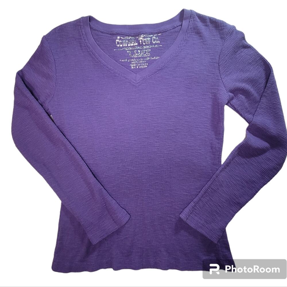 Cowgirl Tuff Victory Thermal Rhinestone Embellished Long Sleeve Size M